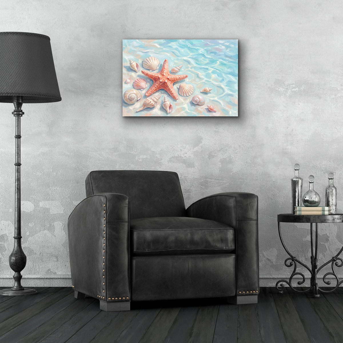 Treasures of the Sea by Veve - 24x16 acrylic wall art in a room