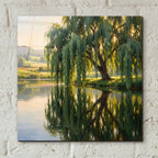 Willow by the Water by Veve - 12x12 acrylic wall art in a room