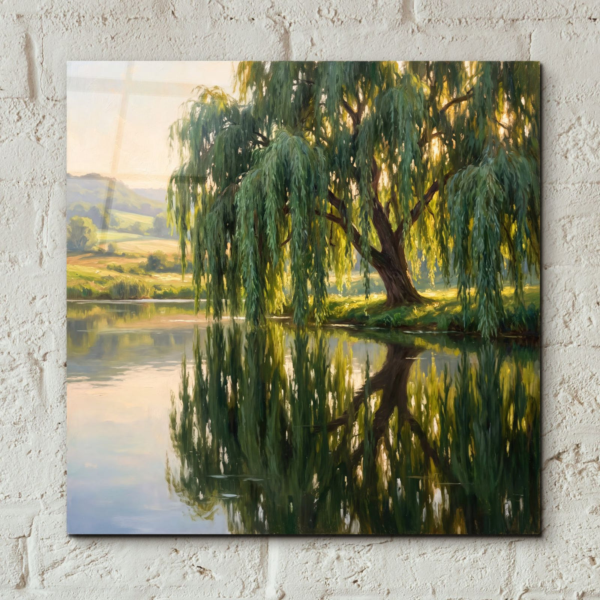 Willow by the Water by Veve - 12x12 acrylic wall art in a room