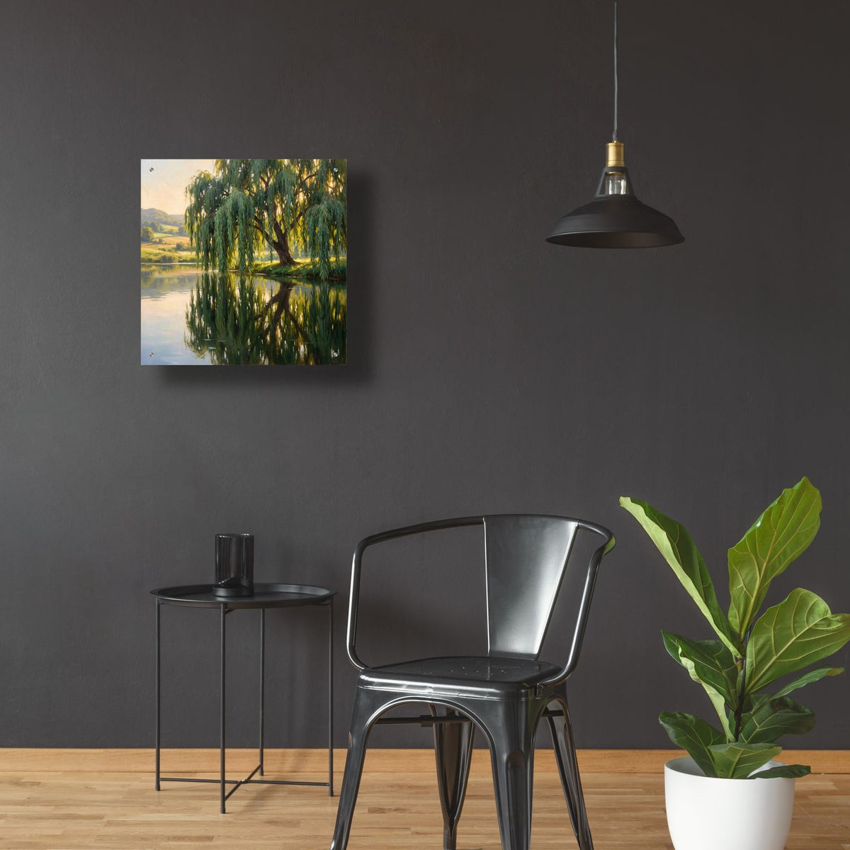 Willow by the Water by Veve - 24x24 acrylic wall art in a room