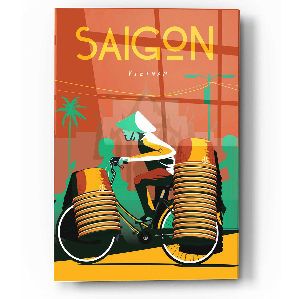 Saigon Vietnam by Arctic Frame acrylic glass wall art