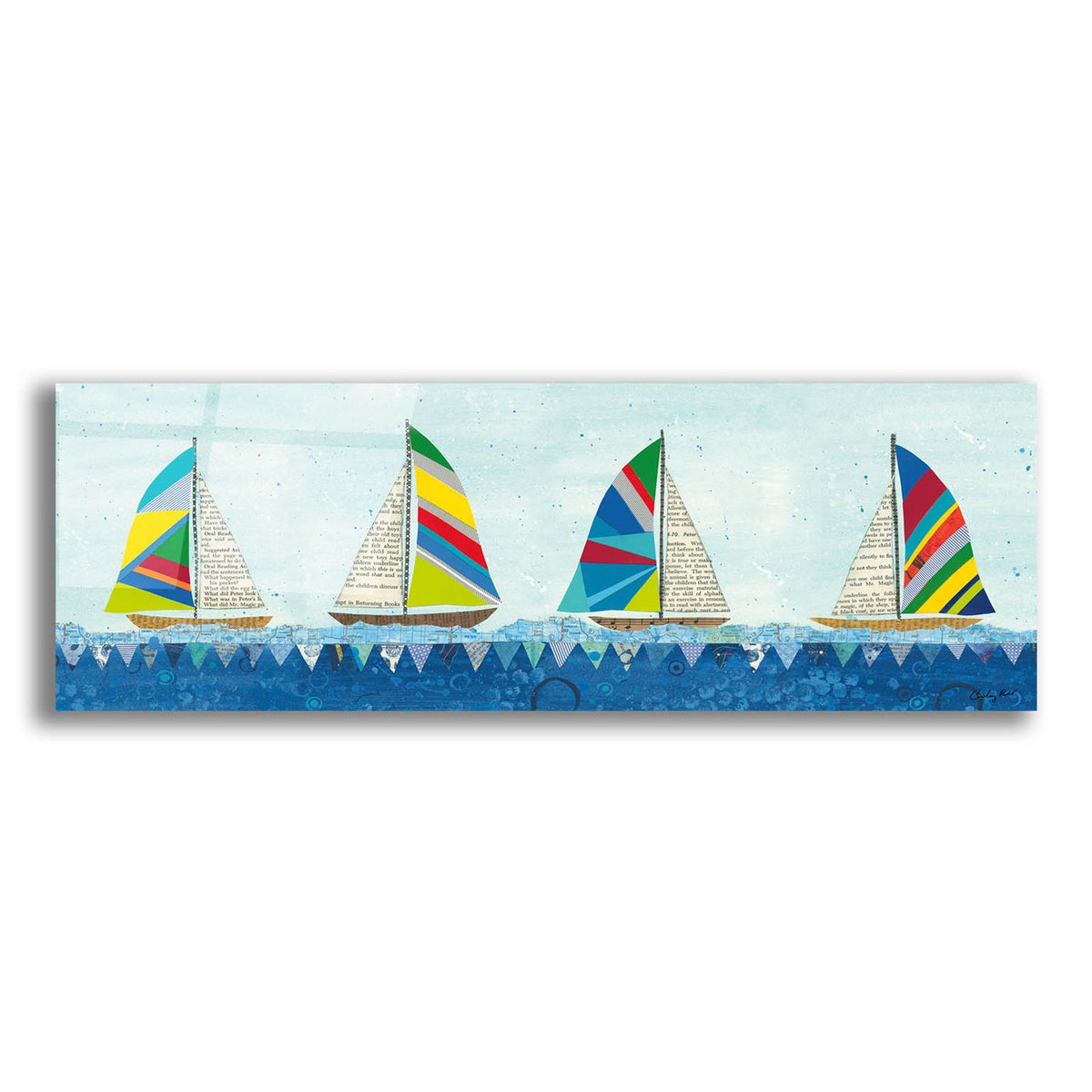 Rainbow Spinnakers V by Courtney Prahl acrylic glass wall art