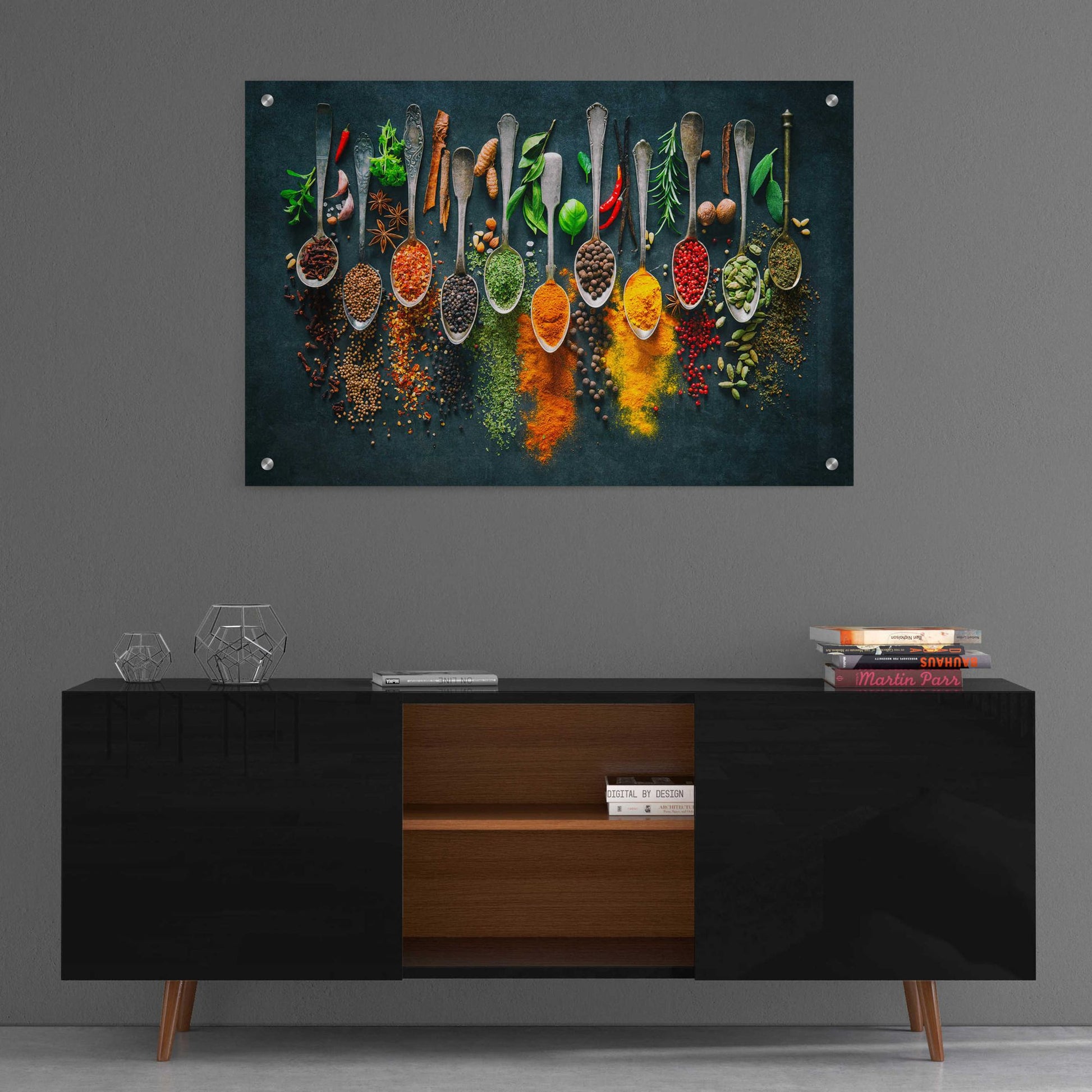 Epic Art 'Colorful Spices,' Acrylic Glass Wall Art,36x24