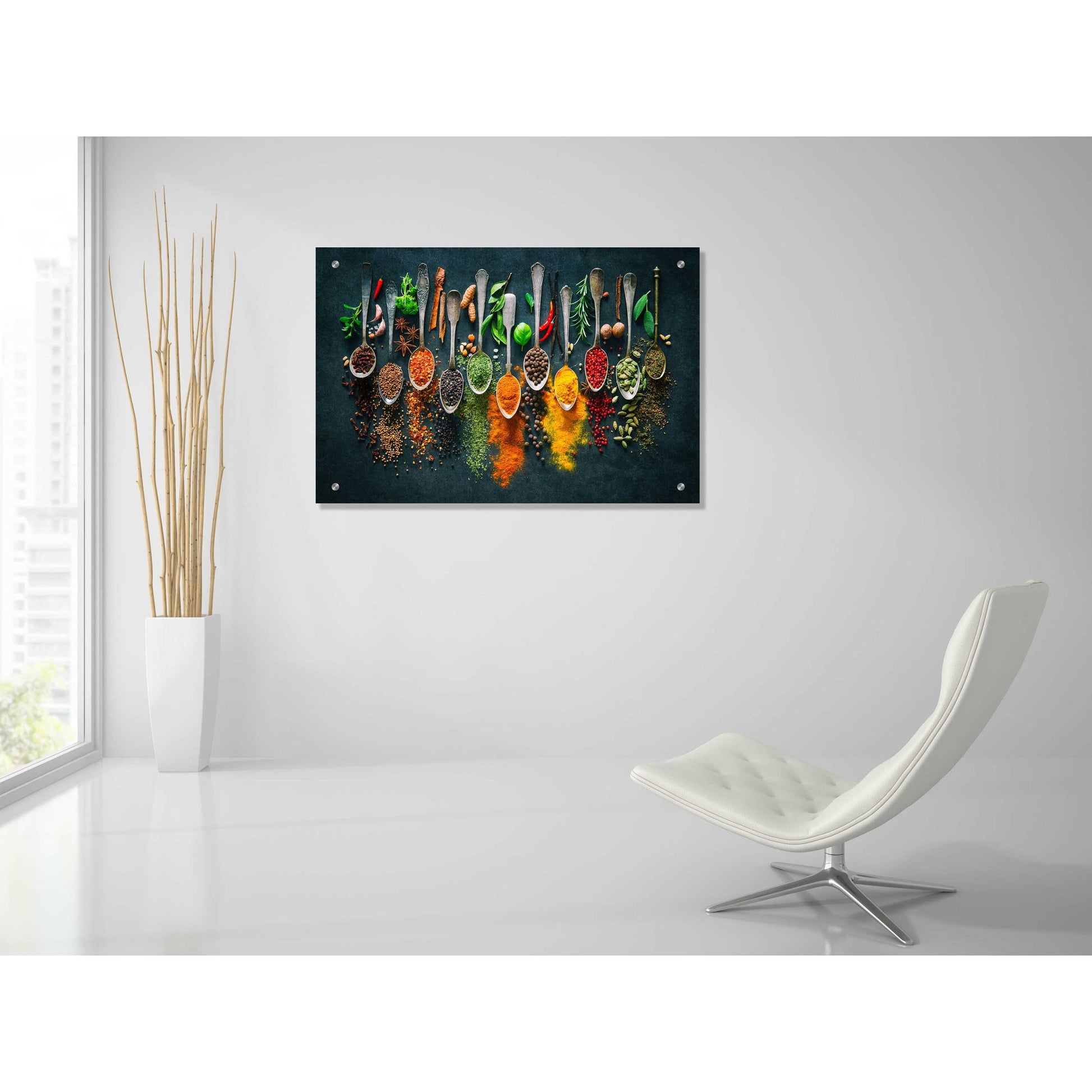 Epic Art 'Colorful Spices,' Acrylic Glass Wall Art,36x24