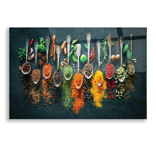 Epic Art 'Colorful Spices,' Acrylic Glass Wall Art