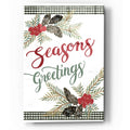 Pinecone Seasons Greetings by Cindy Jacobs acrylic glass wall art