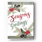 Pinecone Seasons Greetings by Cindy Jacobs acrylic glass wall art