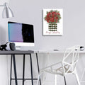 Merry Christmas Poinsettia by Cindy Jacobs - 12x16 acrylic wall art in a room