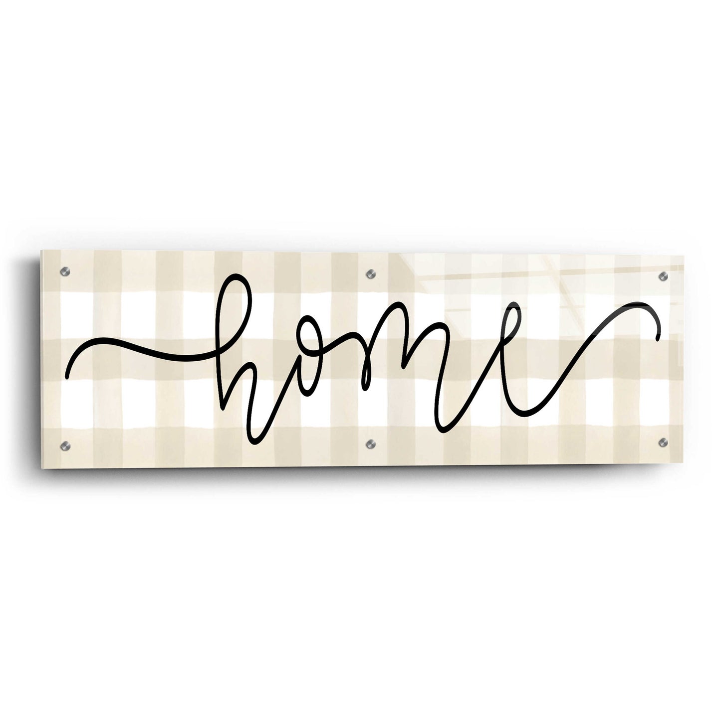 Epic Art 'Home' by Imperfect Dust, Acrylic Glass Wall Art,36x12