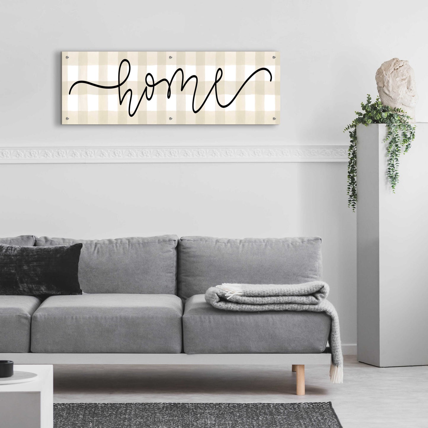 Epic Art 'Home' by Imperfect Dust, Acrylic Glass Wall Art,48x16