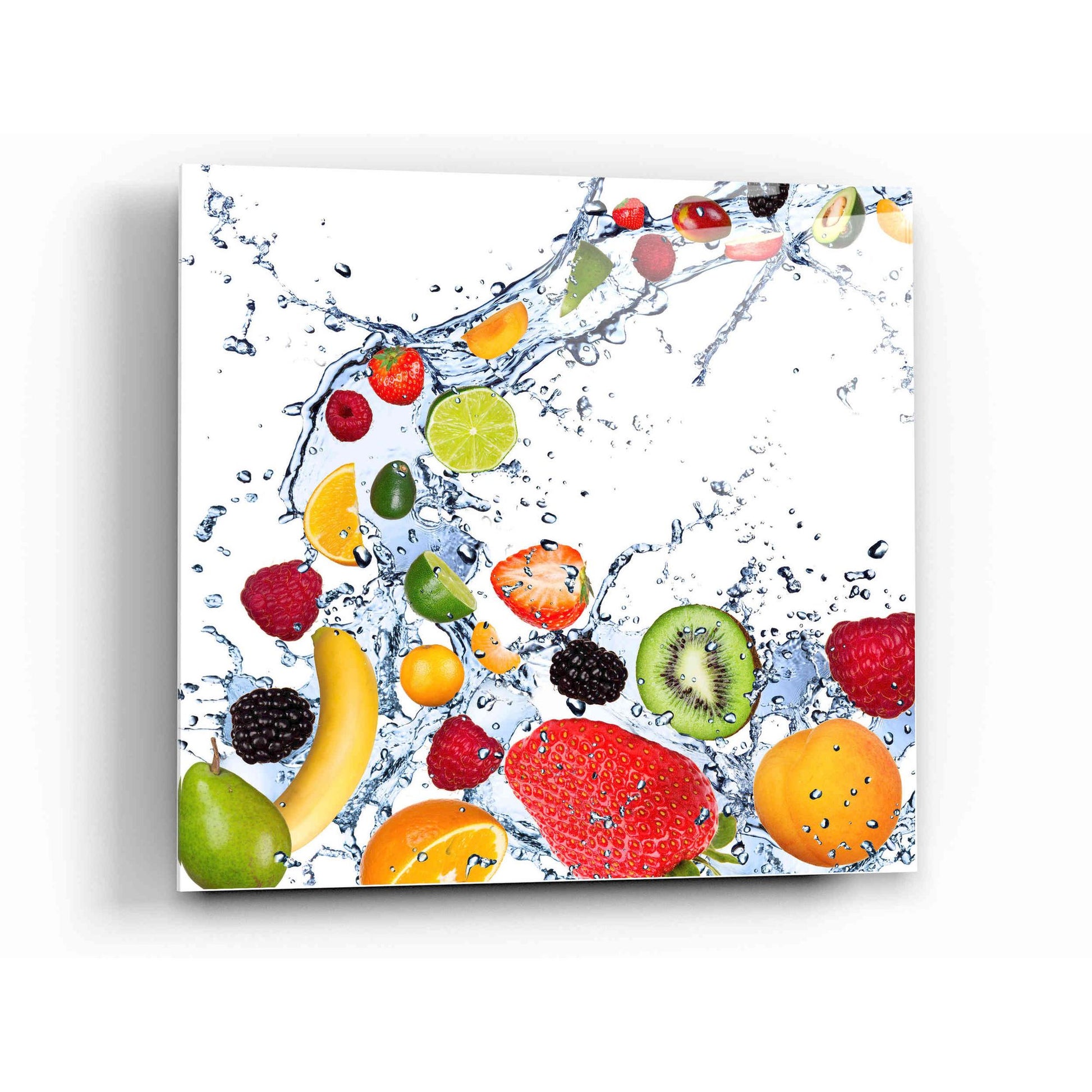 Epic Art "Fruit Splash II" Acrylic Glass Wall Art,12x12