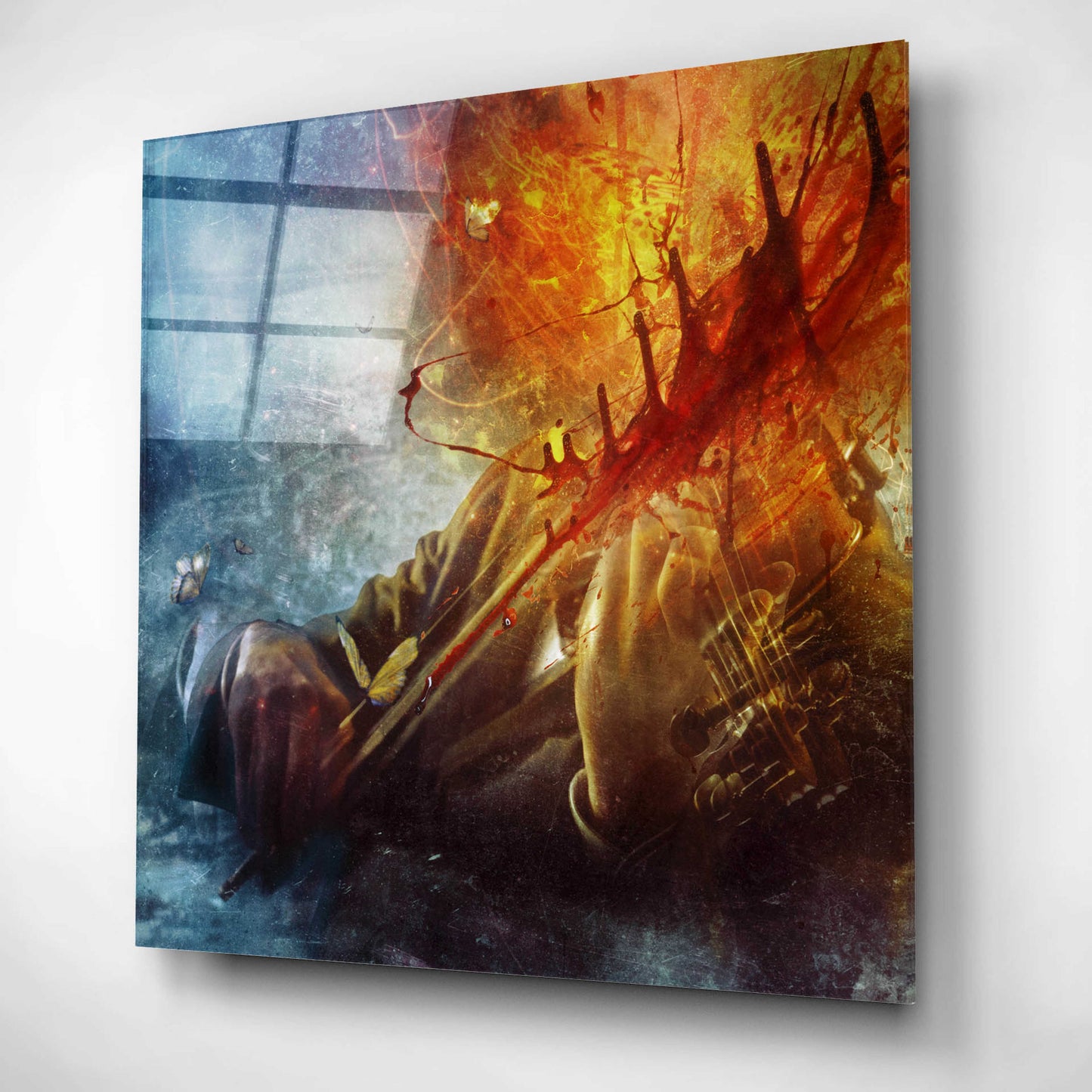 Epic Art 'A Look Into The Abyss' by Mario Sanchez Nevado, Acrylic Glass Wall Art,12x12