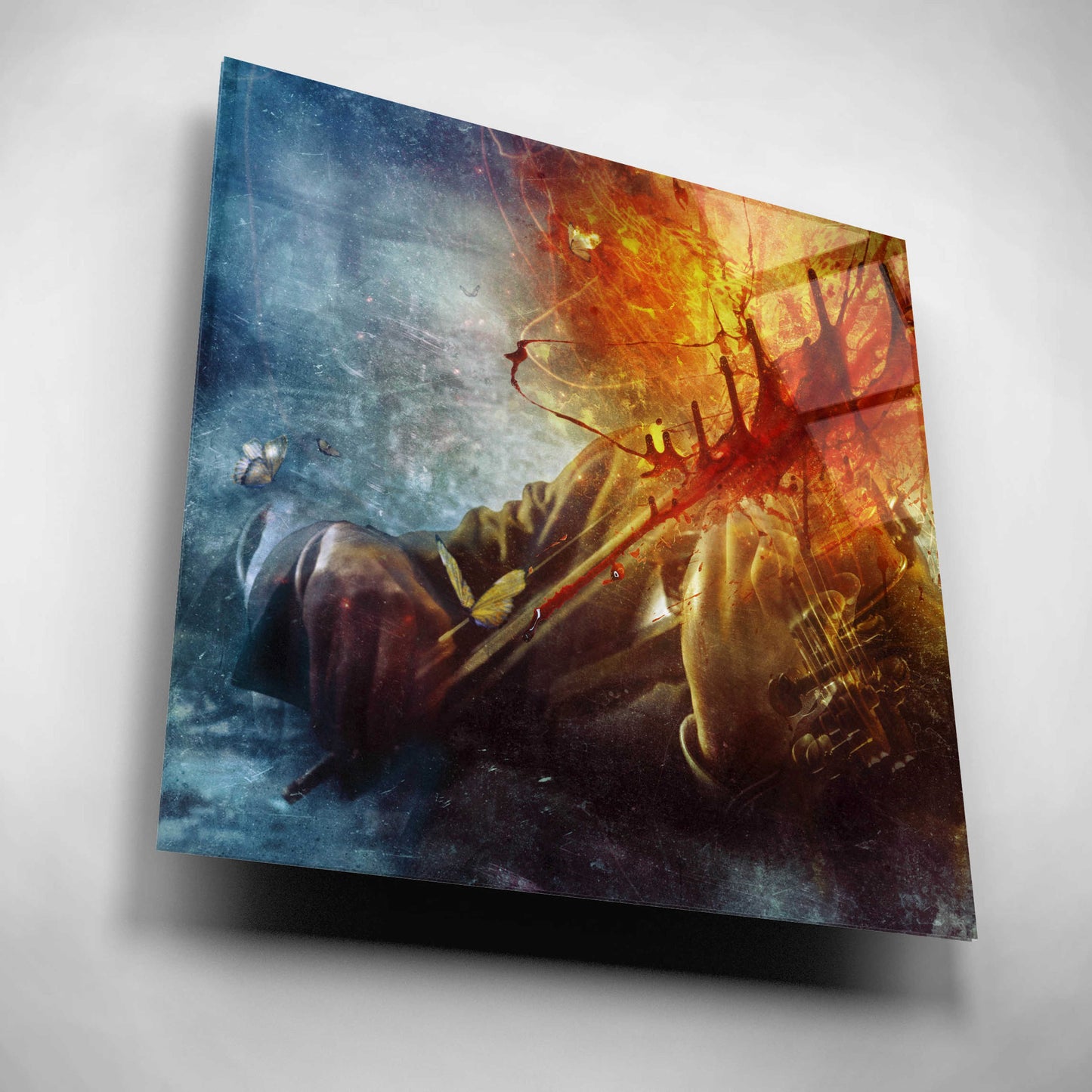 Epic Art 'A Look Into The Abyss' by Mario Sanchez Nevado, Acrylic Glass Wall Art,12x12