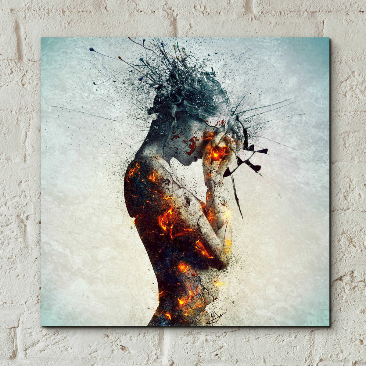Epic Art 'Deliberation' by Mario Sanchez Nevado, Acrylic Glass Wall Art,12x12