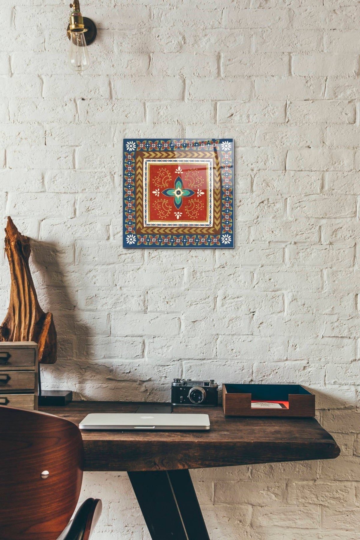Epic Art 'Mexican Fiesta II' by Veronique Charron, Acrylic Glass Wall Art,12x12