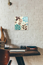 Epic Art 'Abstract Garden Blue II' by Veronique Charron, Acrylic Glass Wall Art,12x12