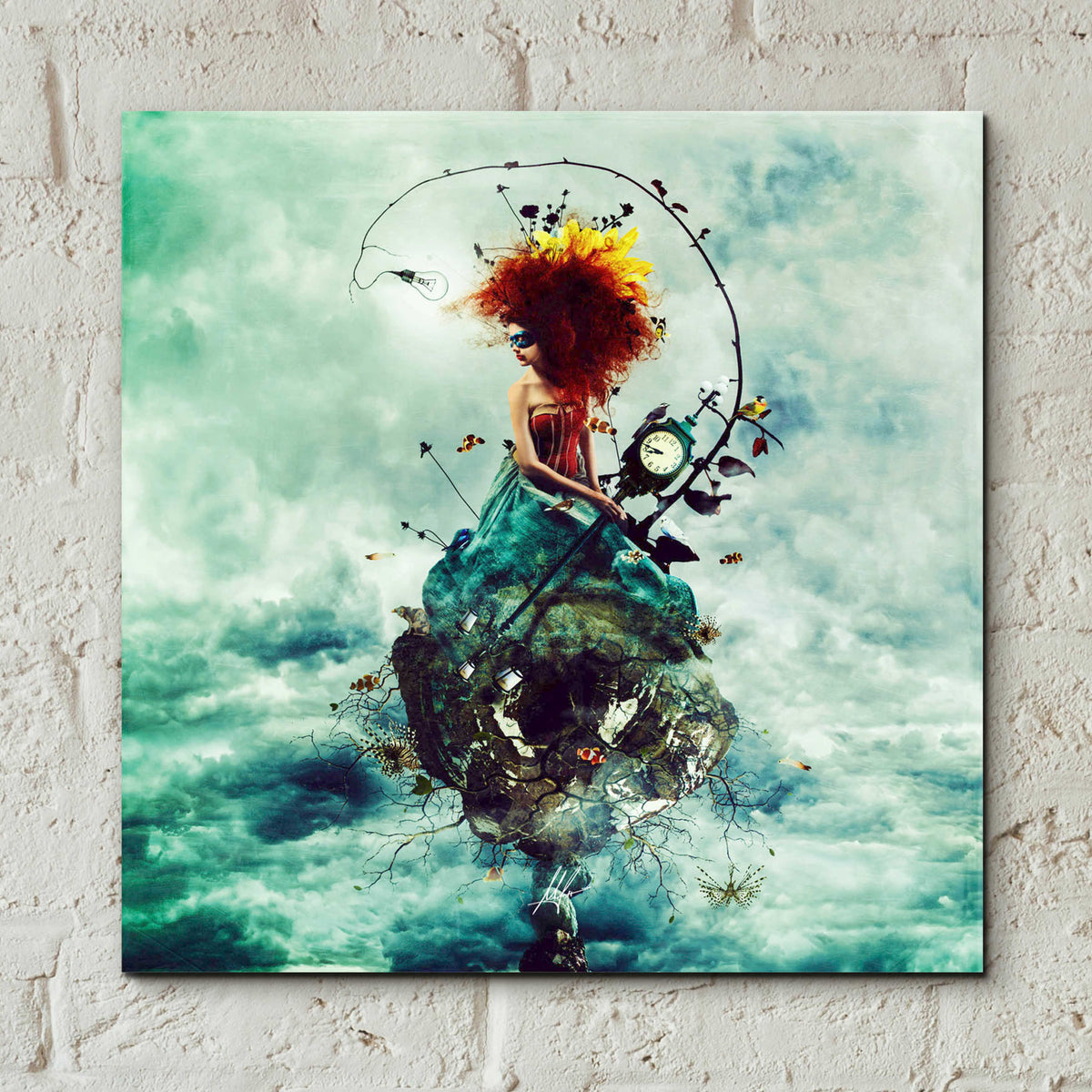 Epic Art 'Delirium' by Mario Sanchez Nevado, Acrylic Glass Wall Art,12x12