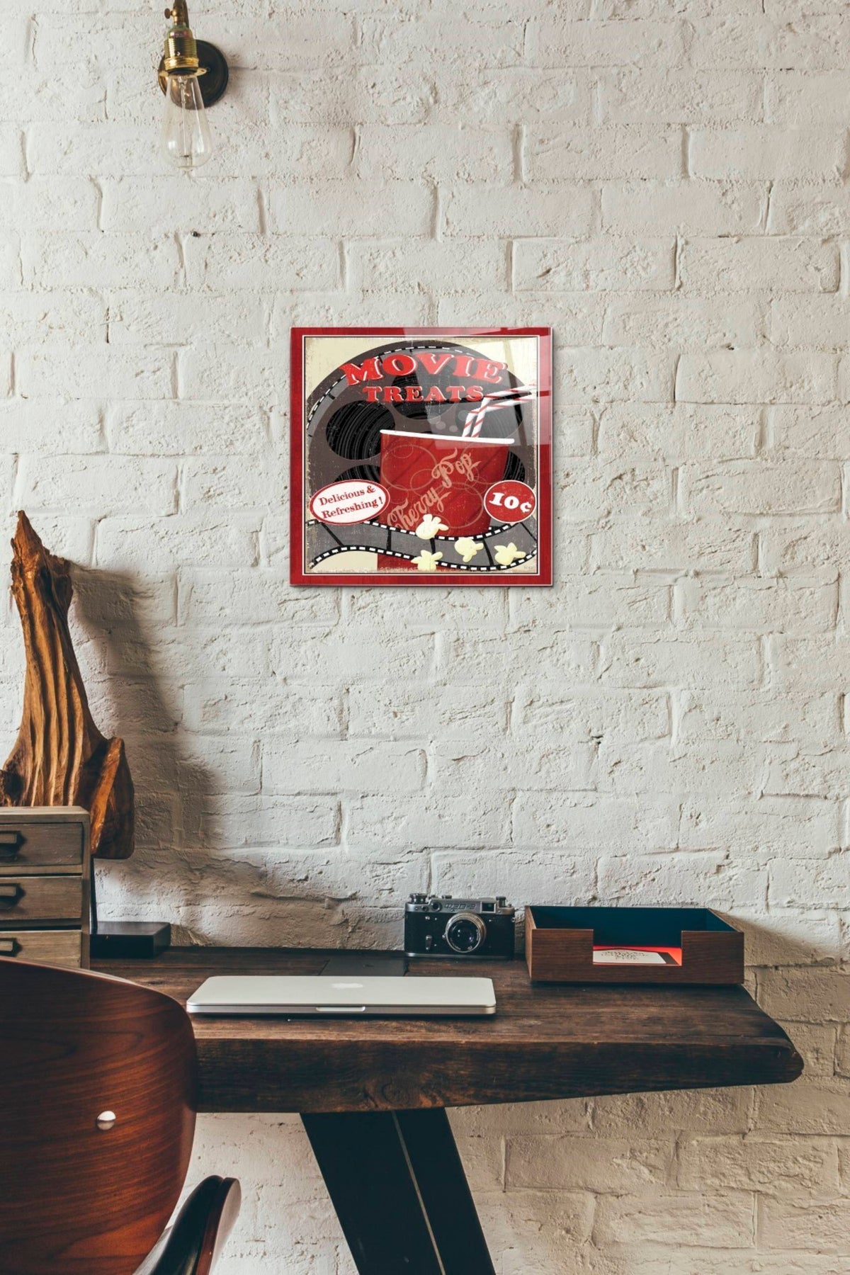 Epic Art 'At the Movies II' by Veronique Charron, Acrylic Glass Wall Art,12x12