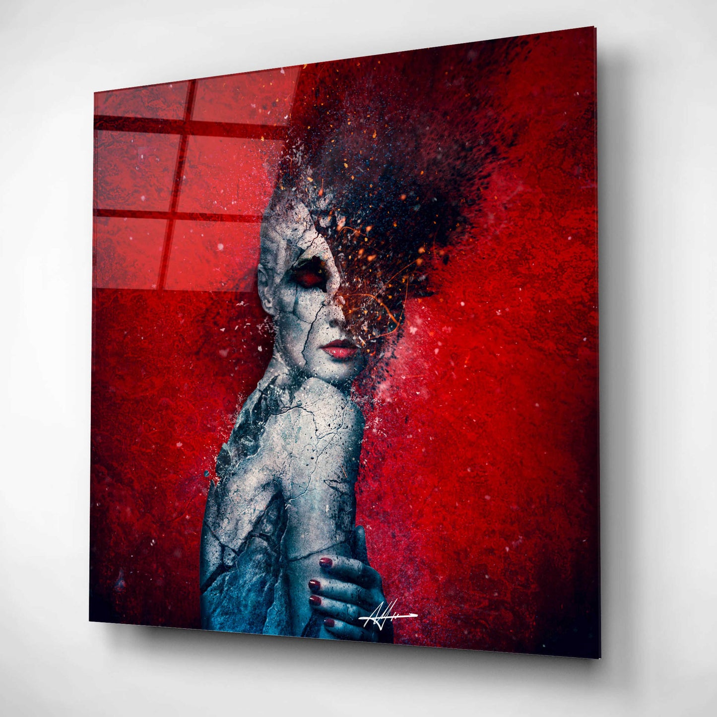 Epic Art 'Indifference' by Mario Sanchez Nevado, Acrylic Glass Wall Art,12x12