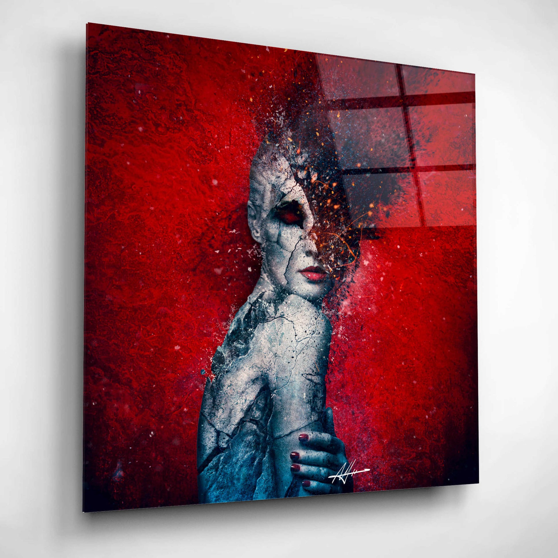 Epic Art 'Indifference' by Mario Sanchez Nevado, Acrylic Glass Wall Art,12x12