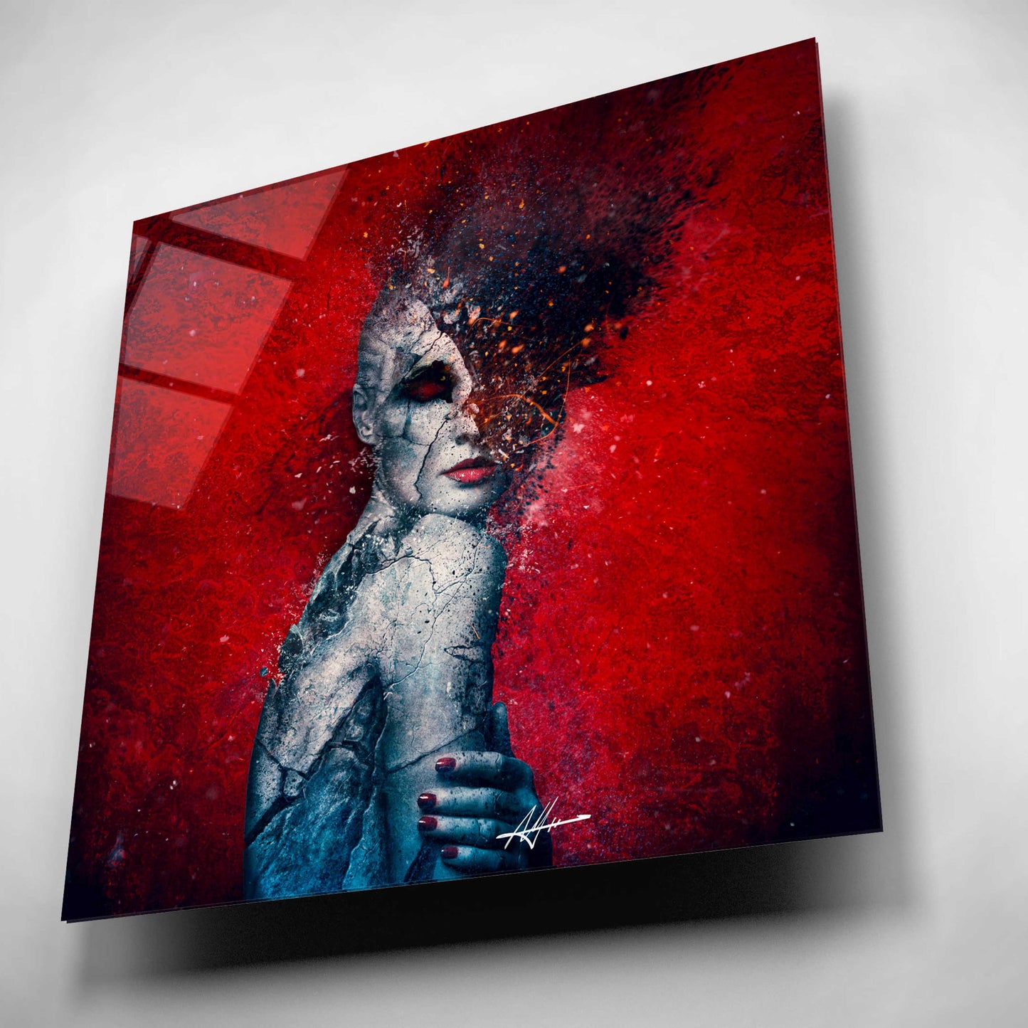 Epic Art 'Indifference' by Mario Sanchez Nevado, Acrylic Glass Wall Art,12x12