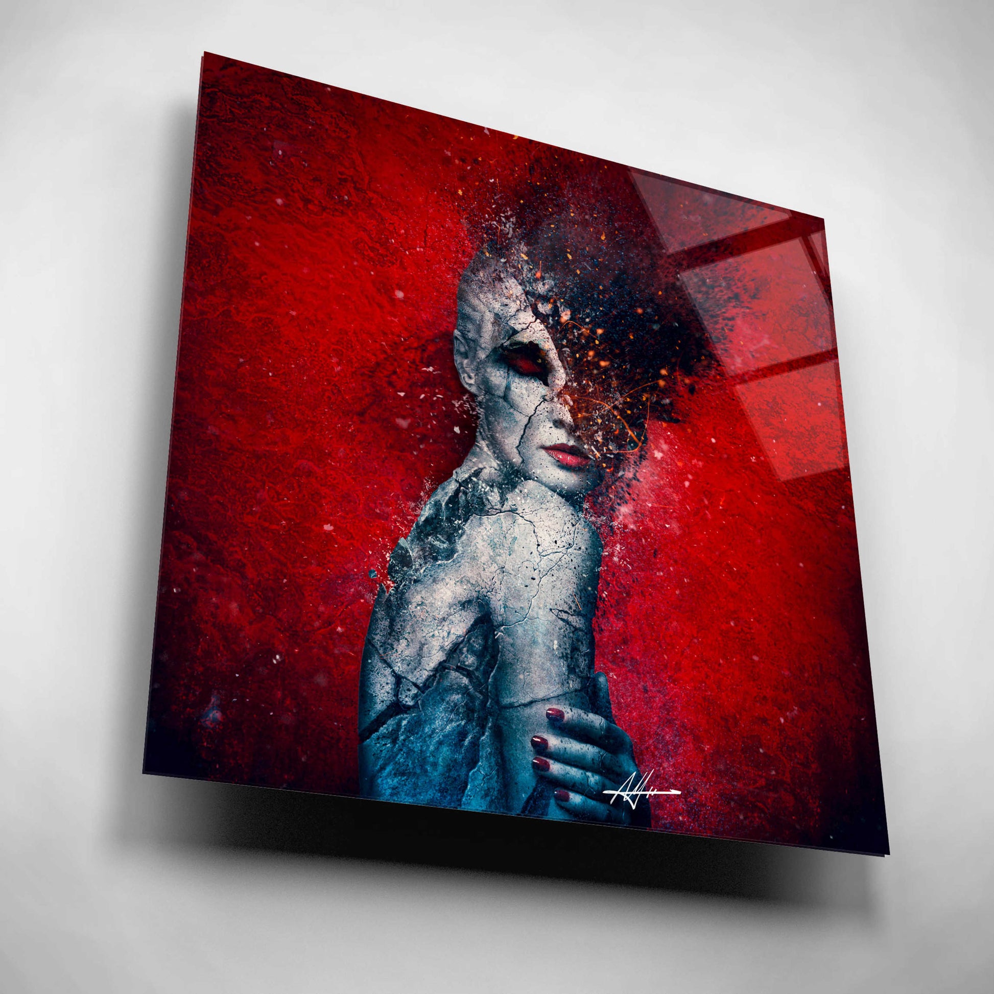 Epic Art 'Indifference' by Mario Sanchez Nevado, Acrylic Glass Wall Art,12x12