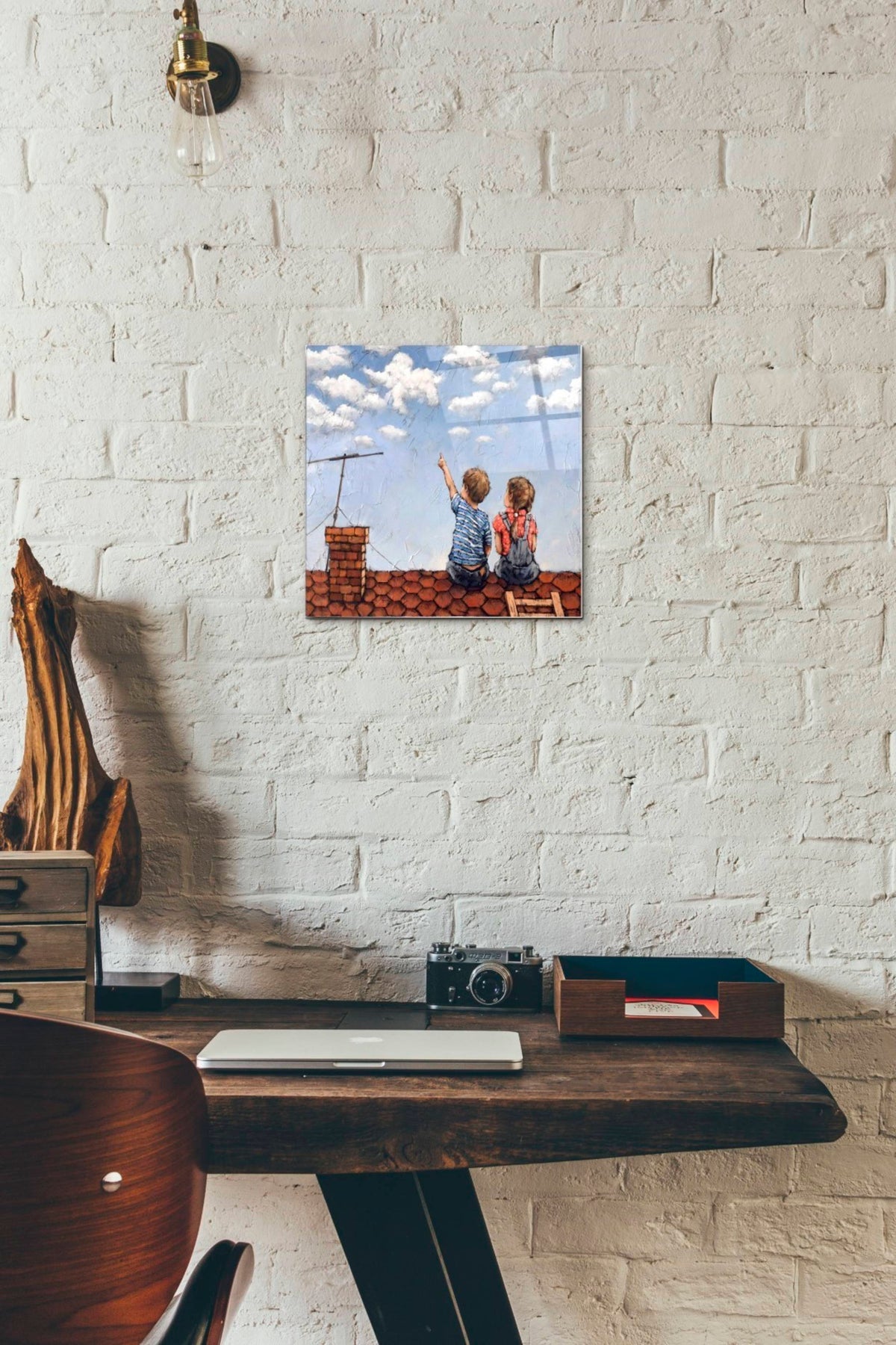 Epic Art 'Counting Clouds' by Alexander Gunin, Acrylic Glass Wall Art,12x12