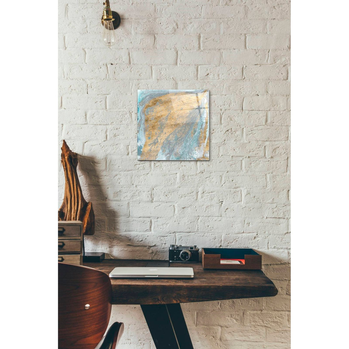 Fjord II by Alicia Ludwig - 12x12 acrylic wall art in a room
