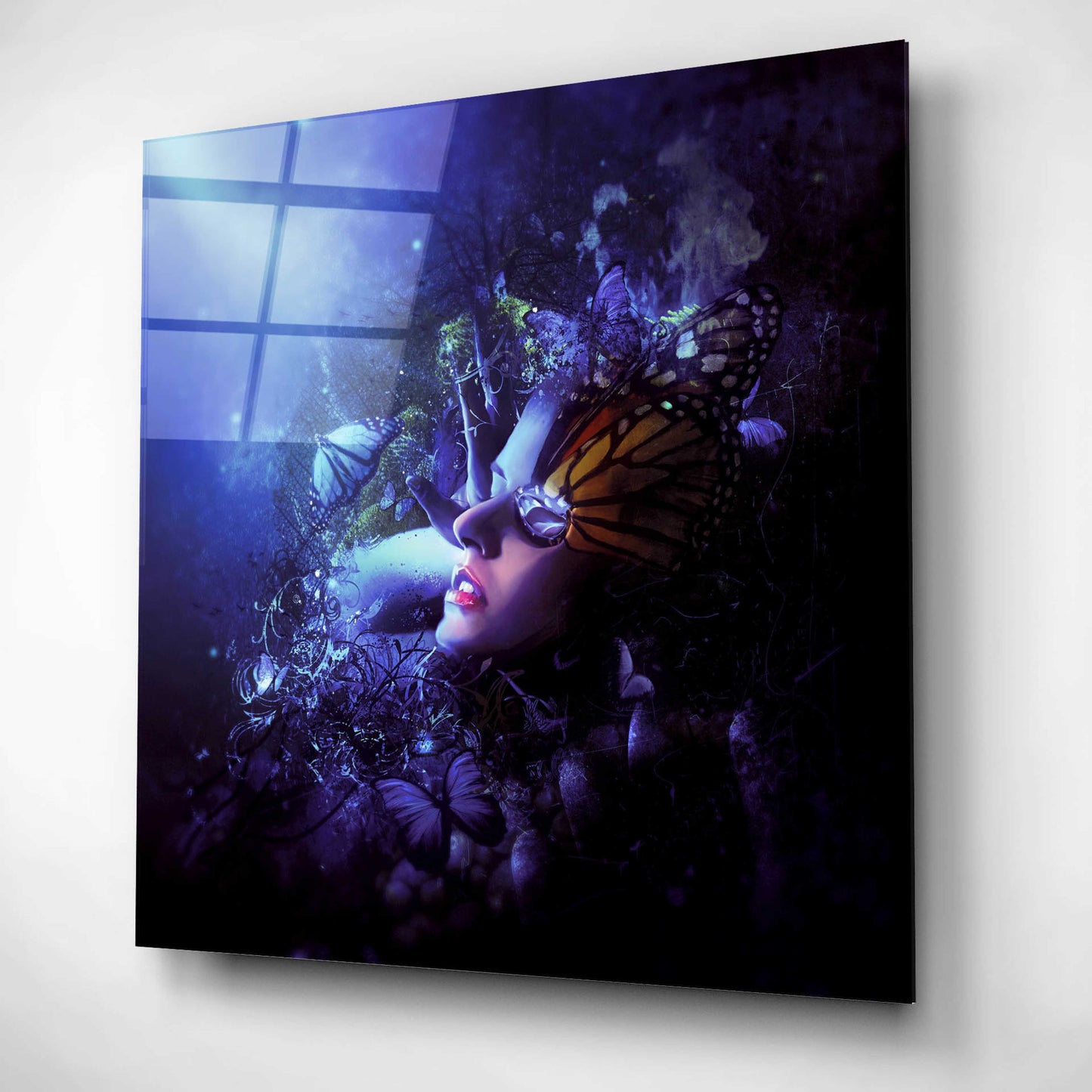 Epic Art 'Last Travel of the Butterflies' by Mario Sanchez Nevado, Acrylic Glass Wall Art,12x12