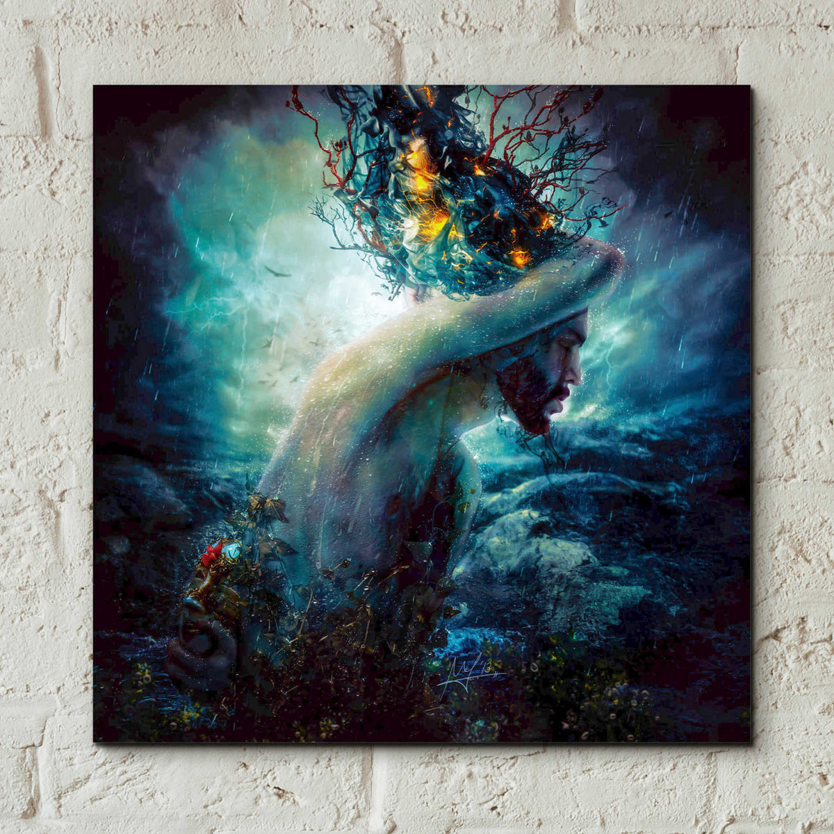 Epic Art 'Charade' by Mario Sanchez Nevado, Acrylic Glass Wall Art,12x12