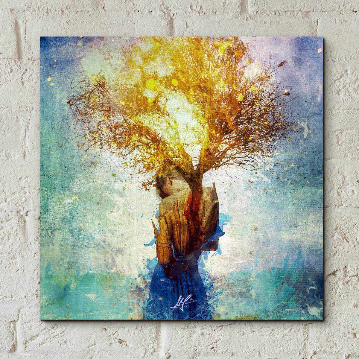 Epic Art 'Forgiveness' by Mario Sanchez Nevado, Acrylic Glass Wall Art,12x12