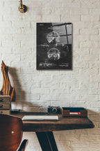 Epic Art 'Welding Goggles Blueprint Patent Chalkboard' Acrylic Glass Wall Art,12x16