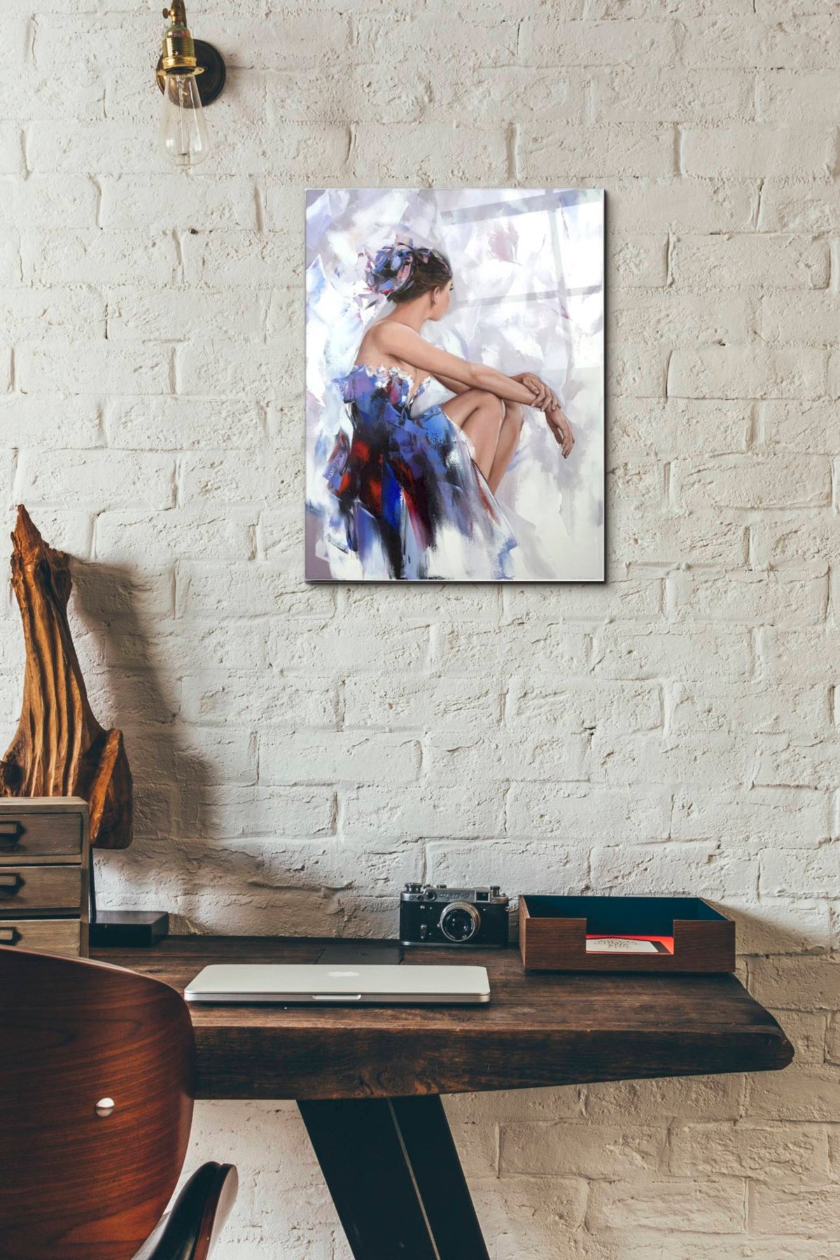 Epic Art 'Behind The Mirror 2' by Alexander Gunin, Acrylic Glass Wall Art,12x16