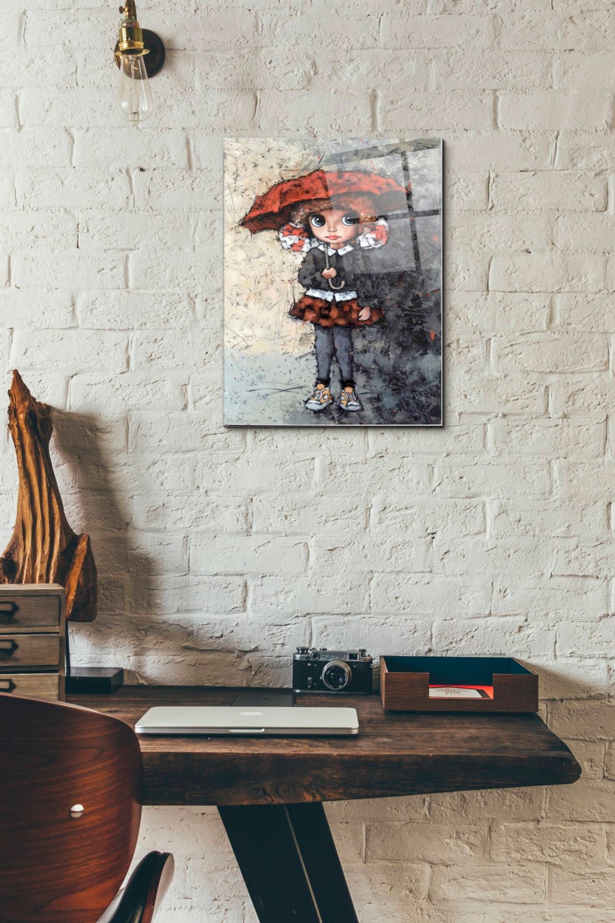 Epic Art 'Girl With Bows' by Alexander Gunin, Acrylic Glass Wall Art,12x16