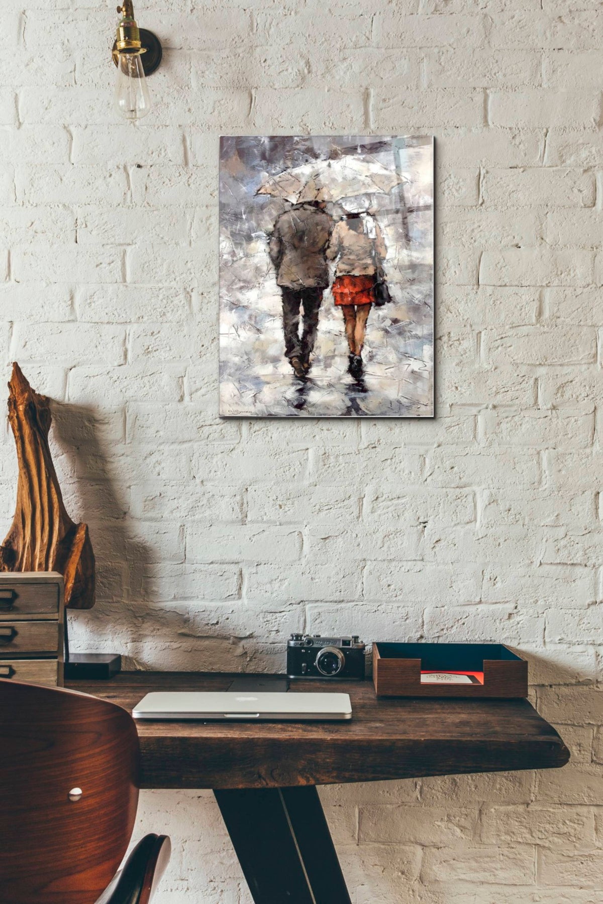 Epic Art 'Under The Umbrella' by Alexander Gunin, Acrylic Glass Wall Art,12x16