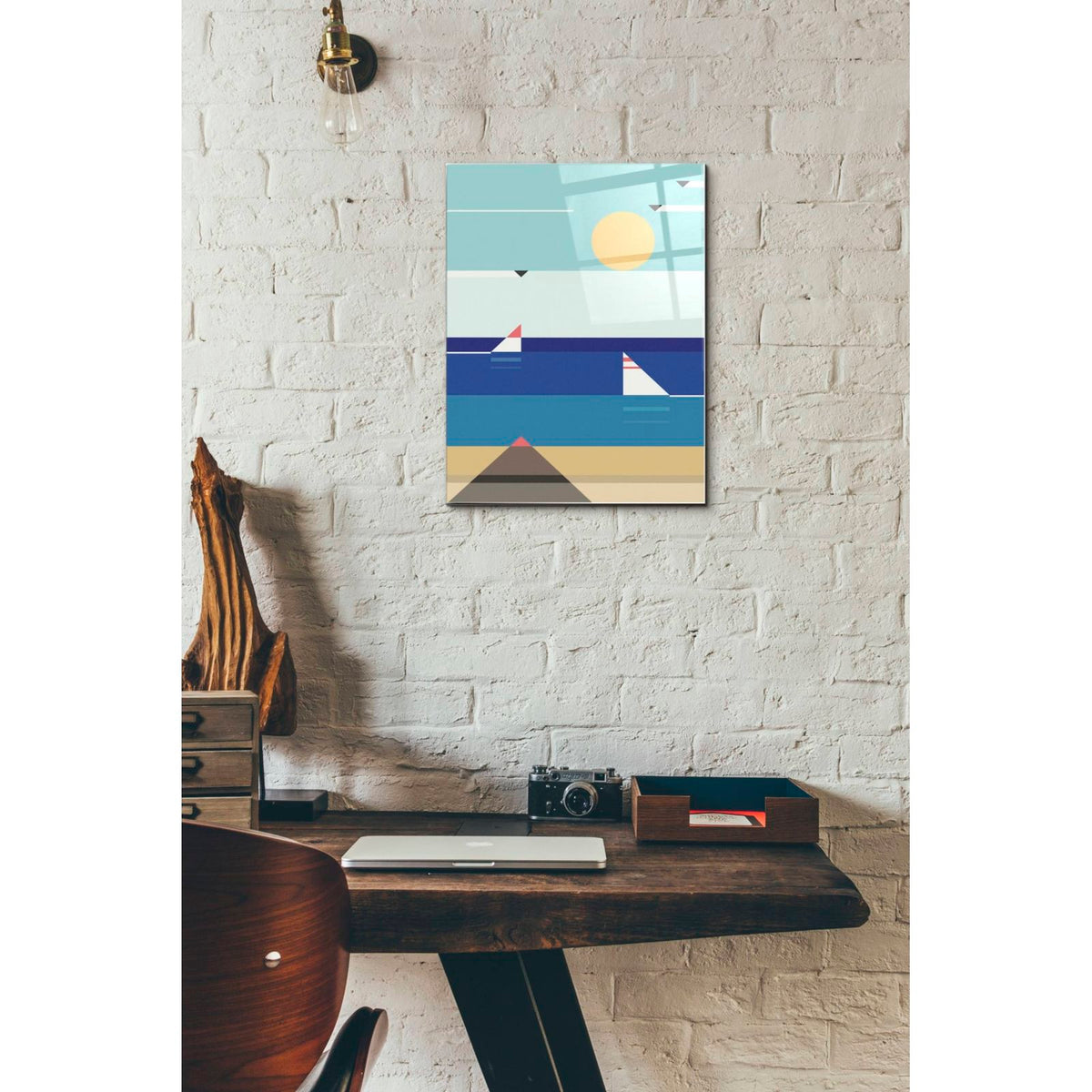 Quiet Sea by Antony Squizzato - 12x16 acrylic wall art in a room