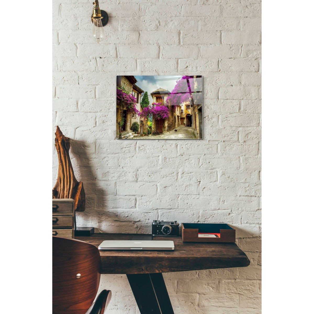 Epic Art 'Bougainvillea' Acrylic Glass Wall Art,12x16