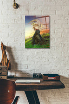 Epic Art 'Afraid of Monsters' by Mario Sanchez Nevado, Acrylic Glass Wall Art,12x16