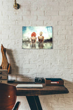 Epic Art 'Conversation' by Mario Sanchez Nevado, Acrylic Glass Wall Art,12x16