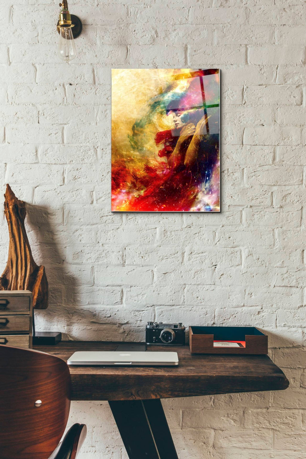 Epic Art 'Golden Gloom' by Mario Sanchez Nevado, Acrylic Glass Wall Art,12x16