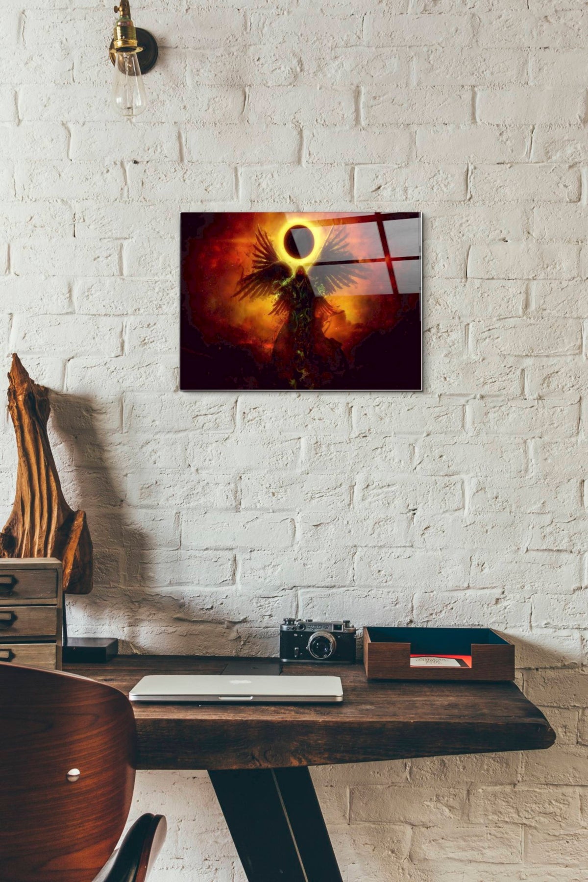 Epic Art 'Wings of Apocalypse' by Mario Sanchez Nevado, Acrylic Glass Wall Art,12x16