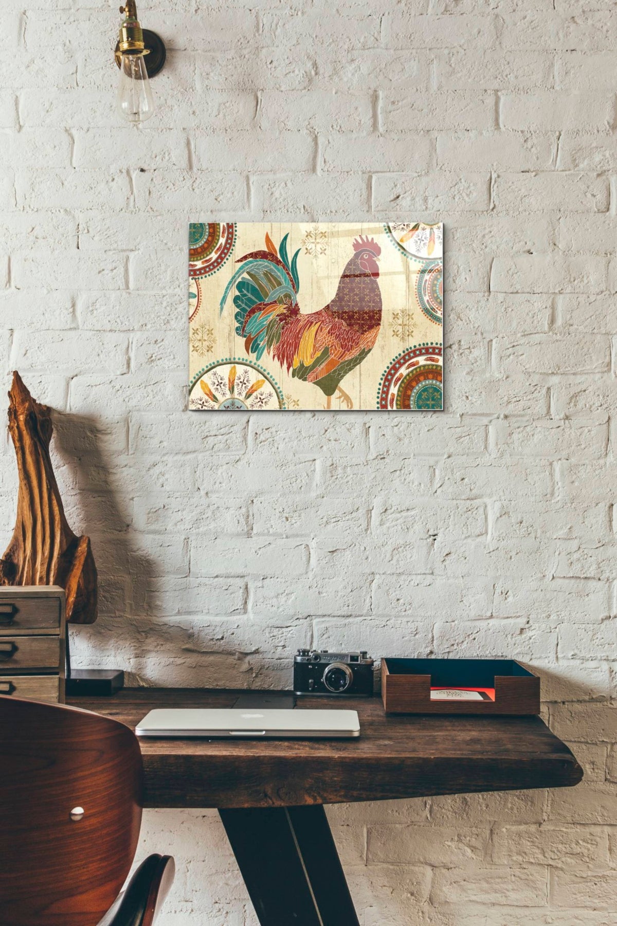 Epic Art 'At the Barn I' by Veronique Charron, Acrylic Glass Wall Art,12x16