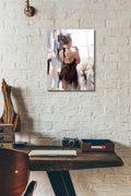 Epic Art 'Girl With Roses' by Alexander Gunin, Acrylic Glass Wall Art,12x16