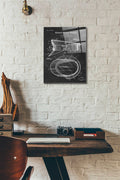 Epic Art 'Police Uniform Cap Blueprint Patent Chalkboard' Acrylic Glass Wall Art,12x16