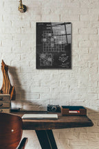 Epic Art 'Game Apparatus Blueprint Patent Chalkboard' Acrylic Glass Wall Art,12x16