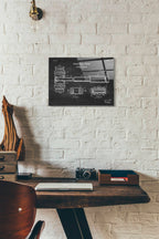 Epic Art 'Judge's Gavel Blueprint Patent Chalkboard' Acrylic Glass Wall Art,12x16