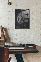 Epic Art 'Hand Grenade Blueprint Patent Chalkboard' Acrylic Glass Wall Art,12x16
