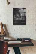 Epic Art 'Kitchen Garbage Blueprint Patent Chalkboard' Acrylic Glass Wall Art,12x16
