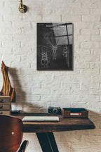 Epic Art 'Parachute Release Blueprint Patent Chalkboard' Acrylic Glass Wall Art,12x16