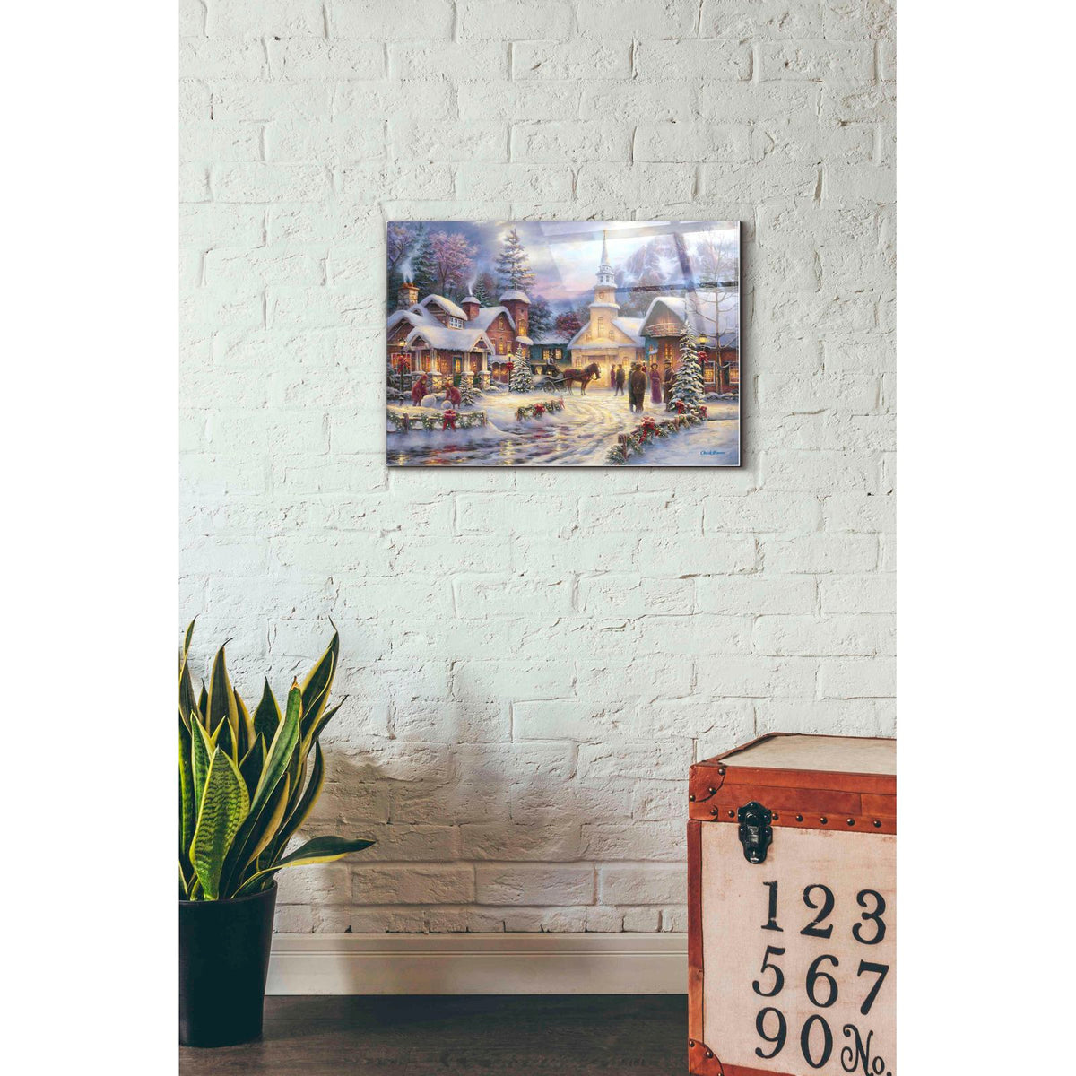 Faith Runs Deep by Chuck Pinson - 16x24 acrylic wall art in a room